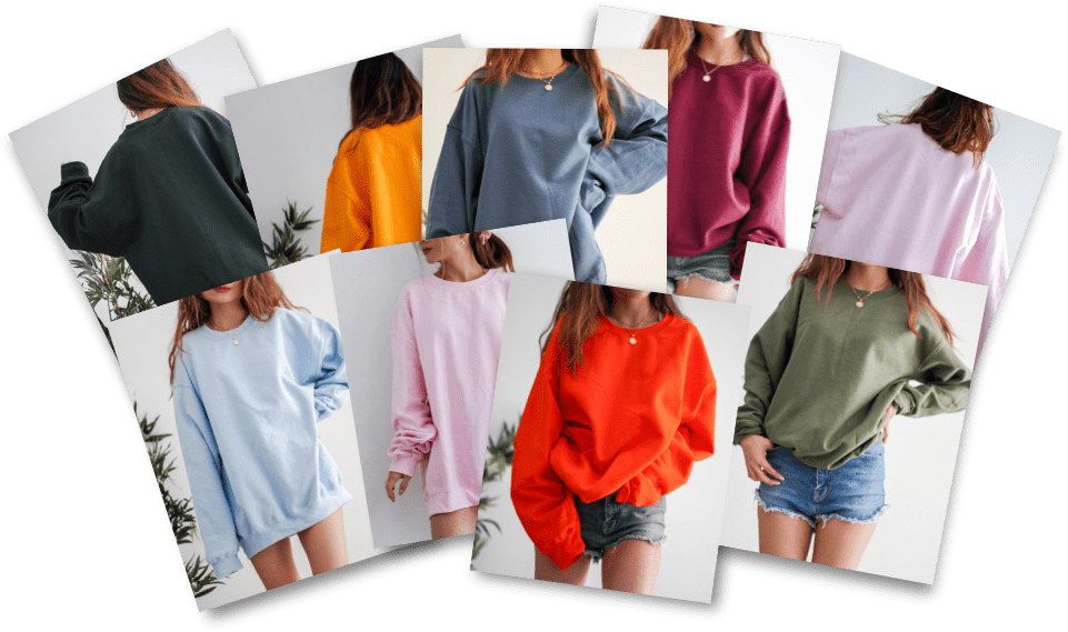 Oversized Sweatshirt Colors Bundle - Millennial In Biz